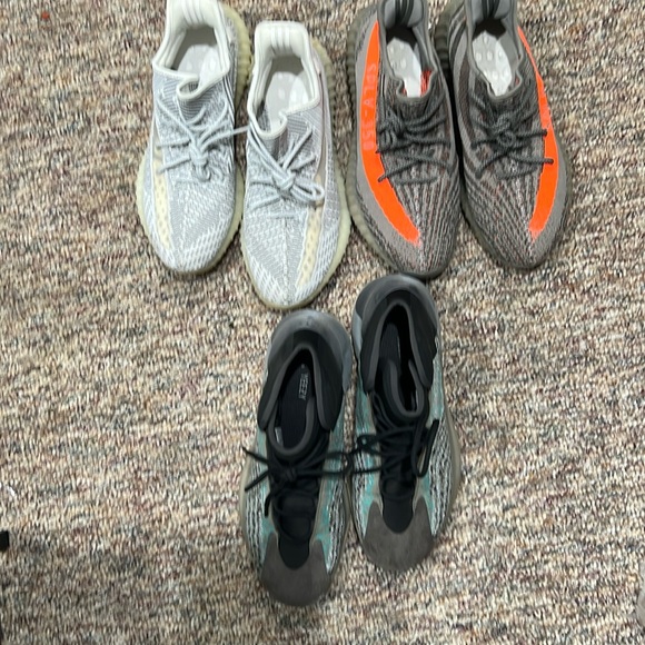 Three pairs of Yeezy’s